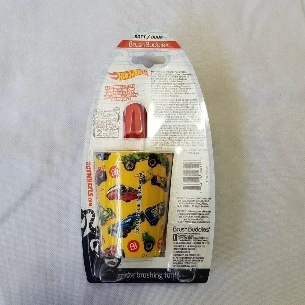Hot Wheels Toothbrush Cap &‎ Rinsing Cup